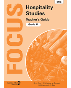 Focus Hospitality Studies Grade 11 Teacher's Guide ePDF (perpetual licence)