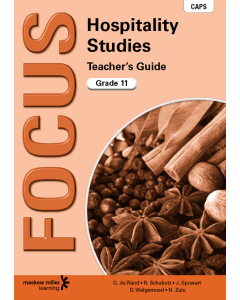 Focus Hospitality Studies Grade 11 Teacher's Guide ePDF (1-year licence)