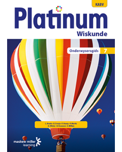 Platinum Wiskunde Graad 7 Onderwysersgids ePDF (1-year licence)