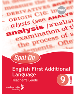 Spot On English First Additional Language Grade 9 Teacher's Guide ePDF (1-year licence)