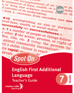 Spot On English First Additional Language Grade 7 Teacher's Guide ePDF (perpetual licence)